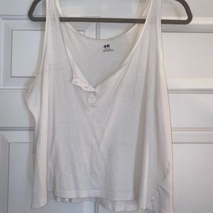 White Loose Tank